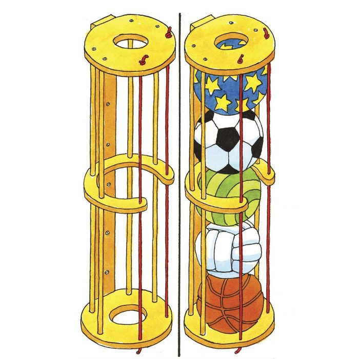 Ball storage rack