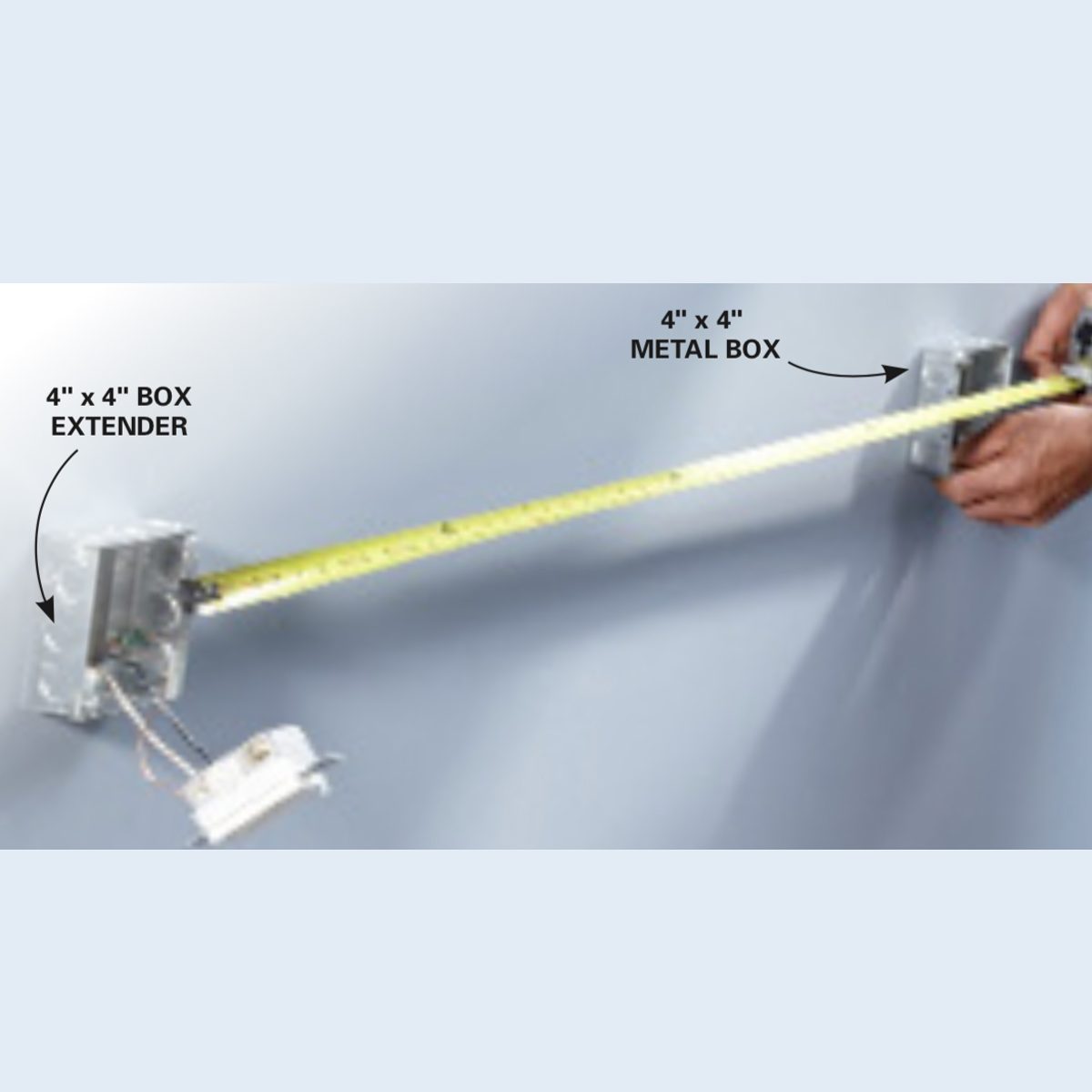 Measure new conduit length
