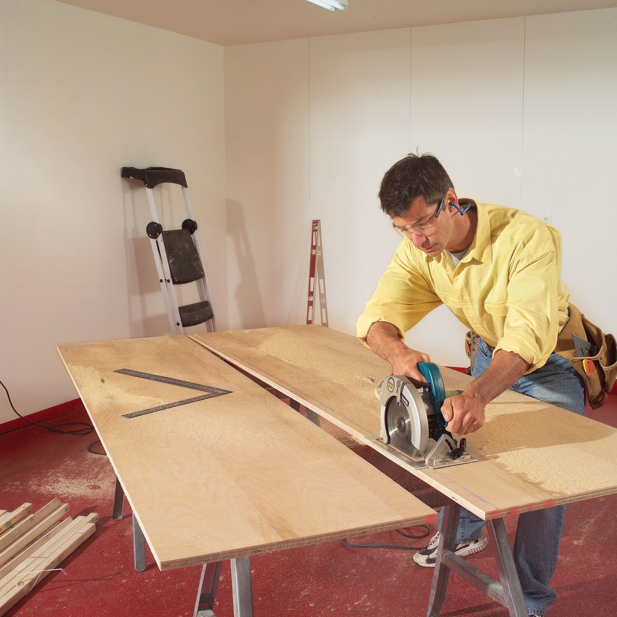 Rip the plywood