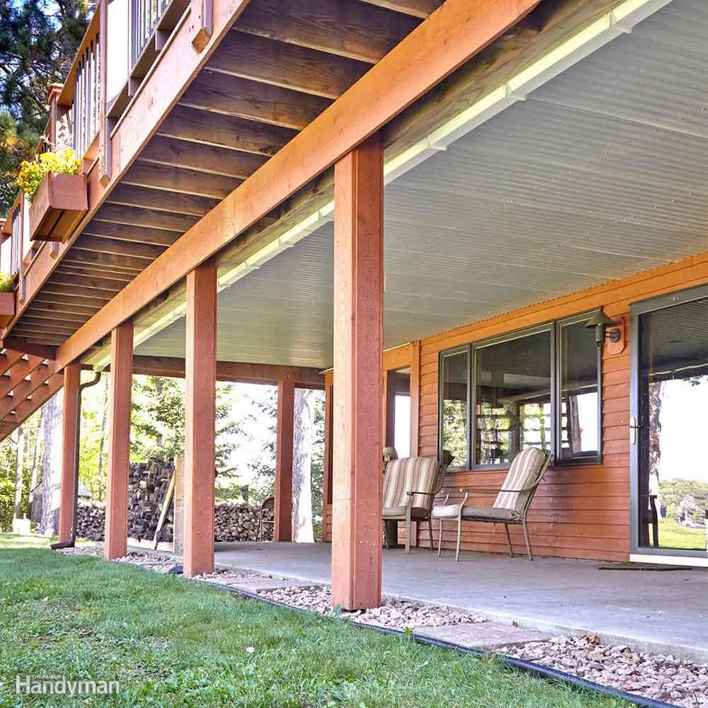 Install a Roof Under the Deck