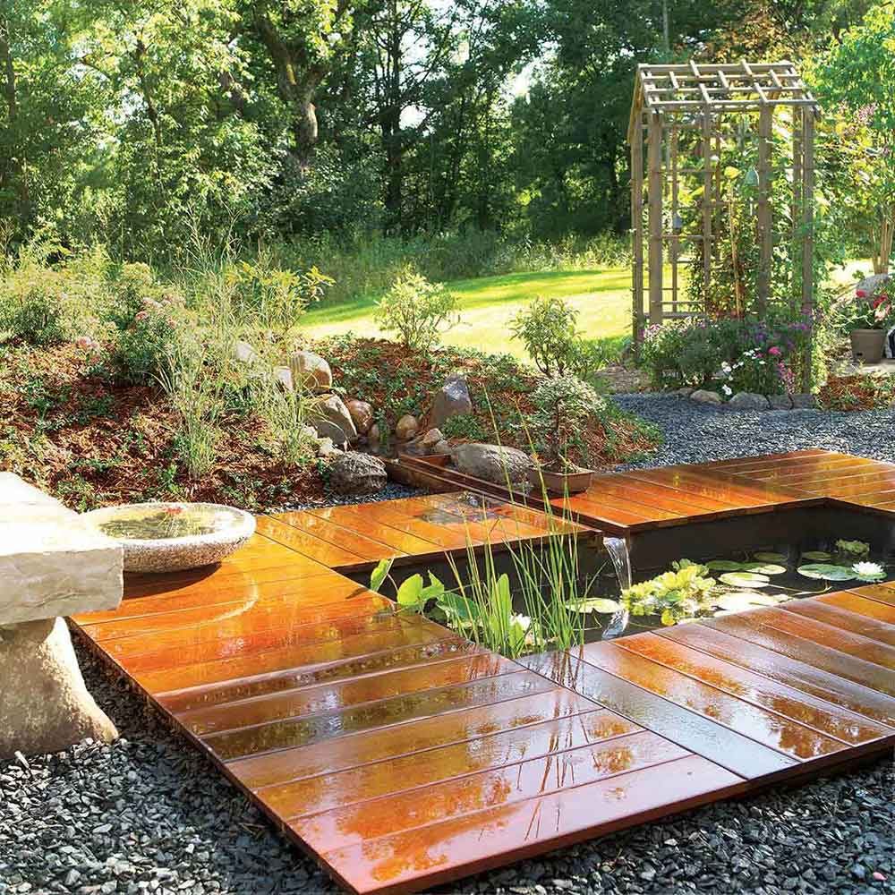 Peaceful Pond and Deck