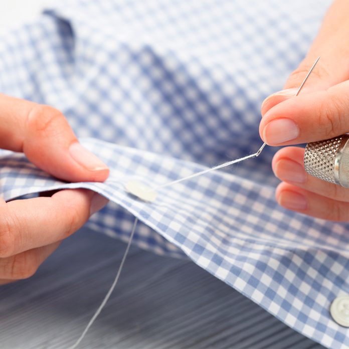 sewing with floss