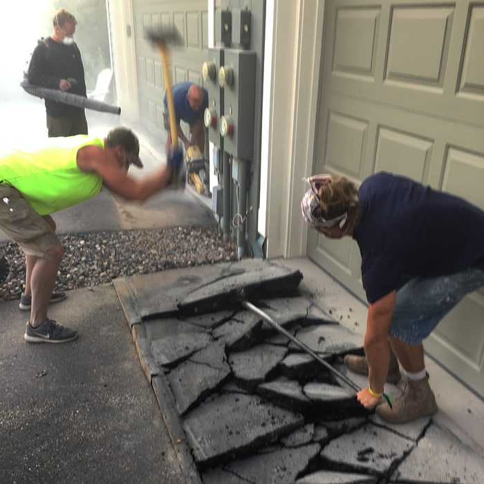 Breaking Up Asphalt