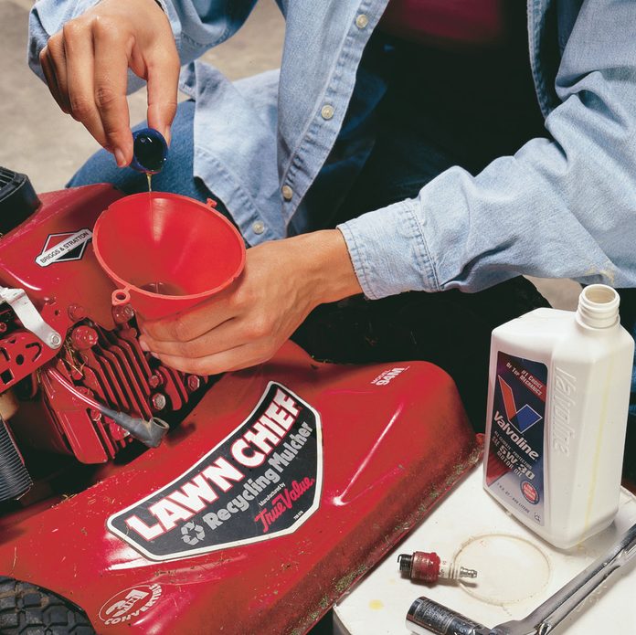 Winterize lawn mower
