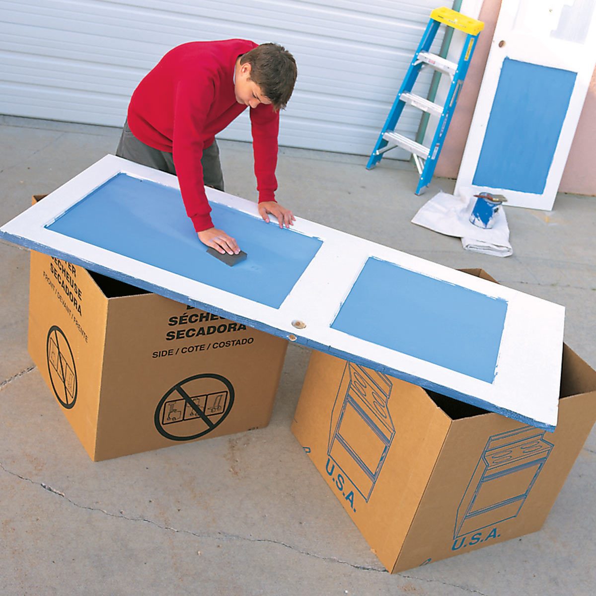Cardboard Sawhorses