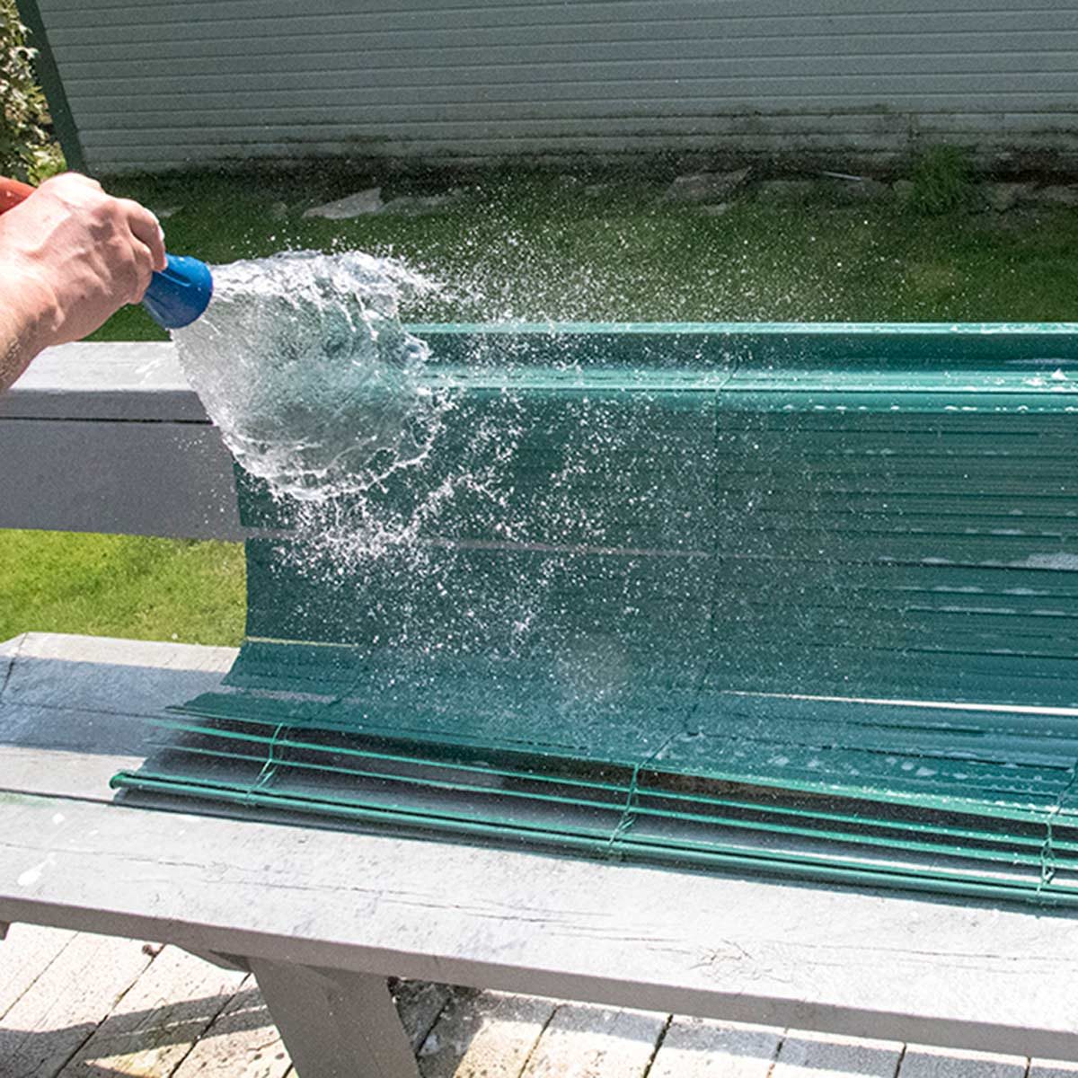 Remove Blinds and Rinse