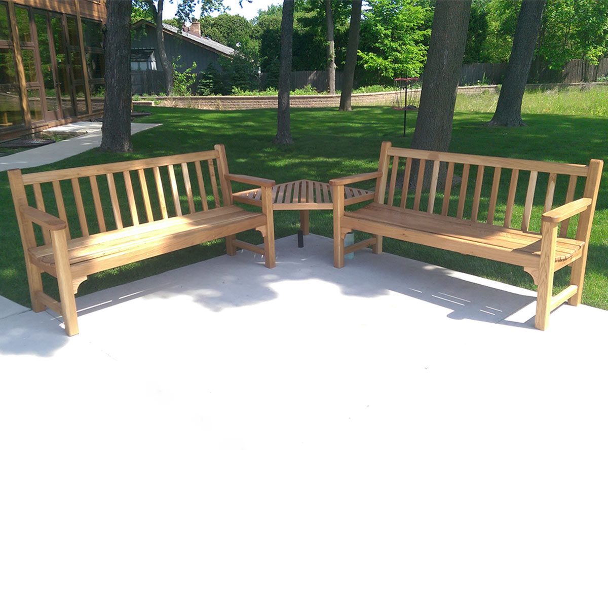 Classic Garden Bench Doubled