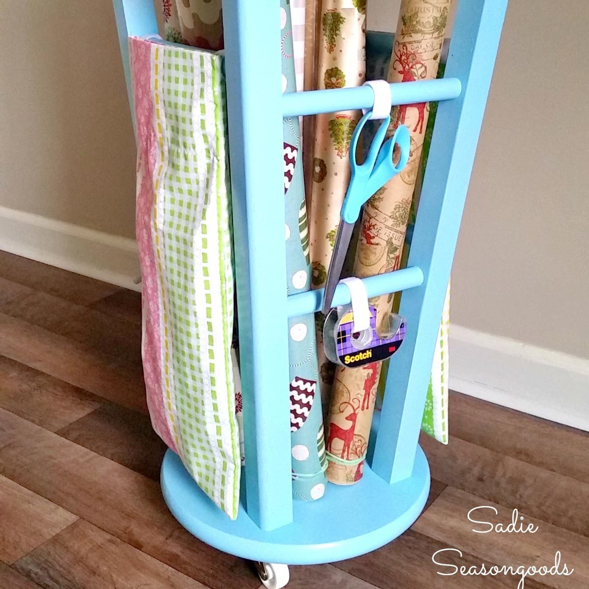 Rolling Wrapping Paper Organizer