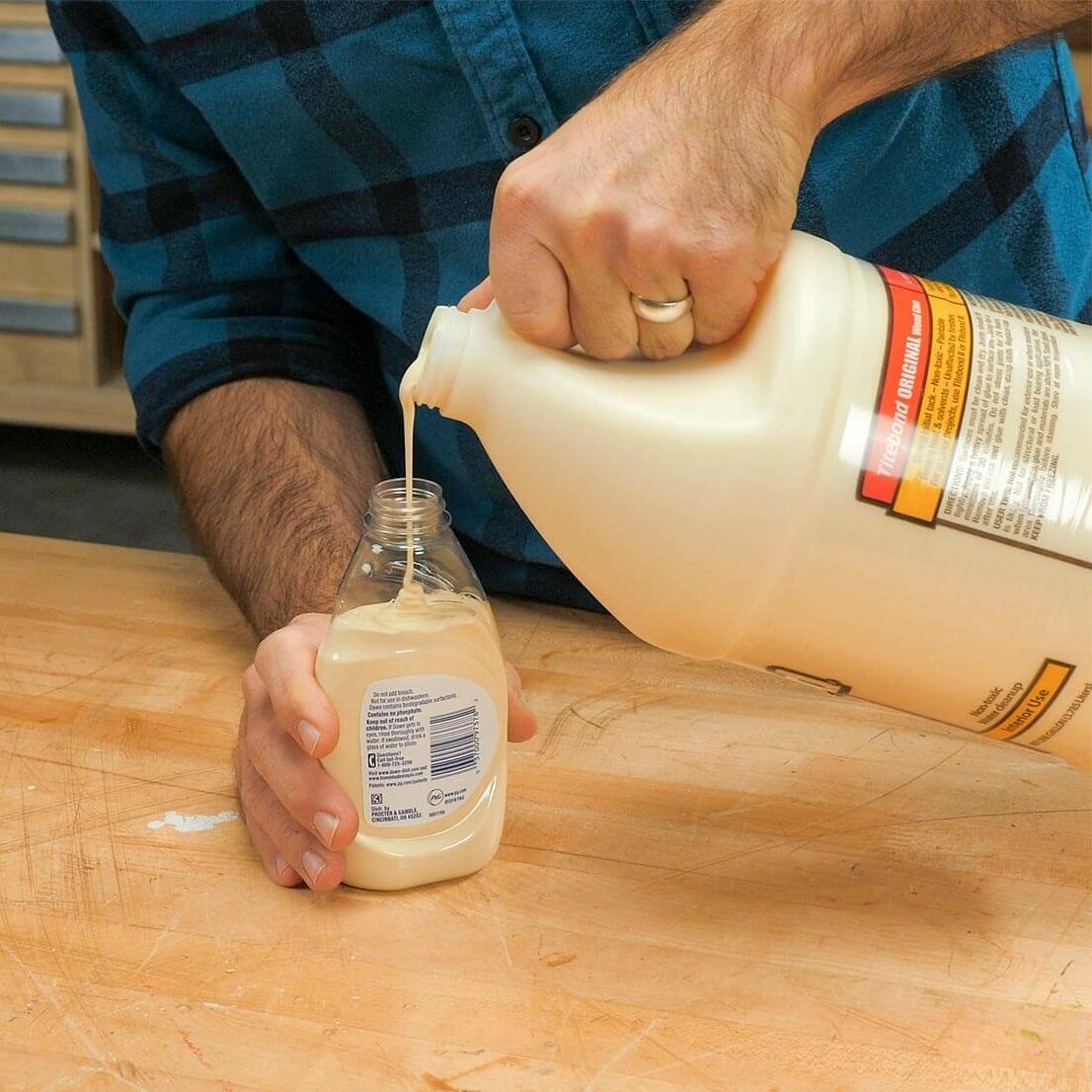 Dish Soap Glue Bottle