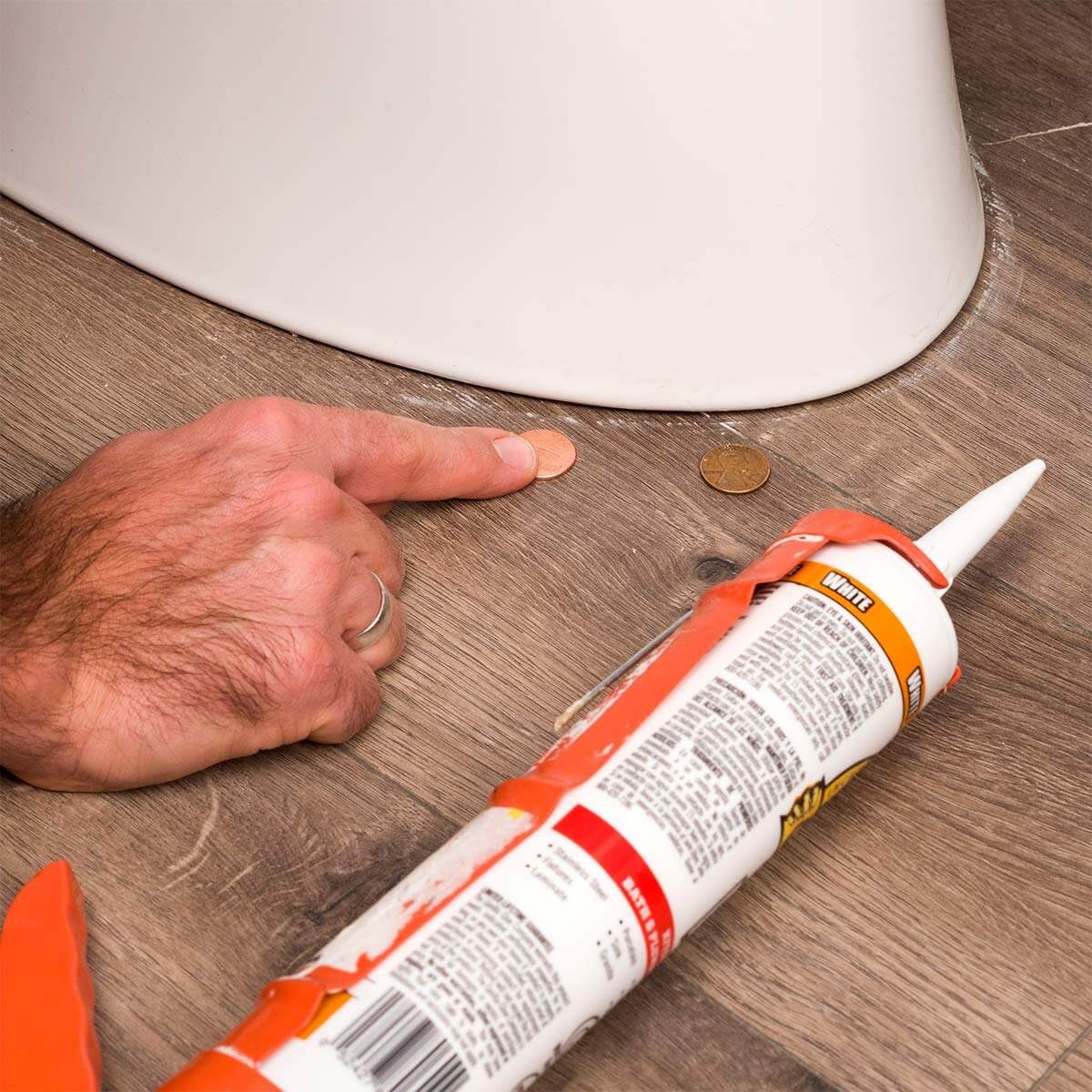 Use Coins for Toilet Shims