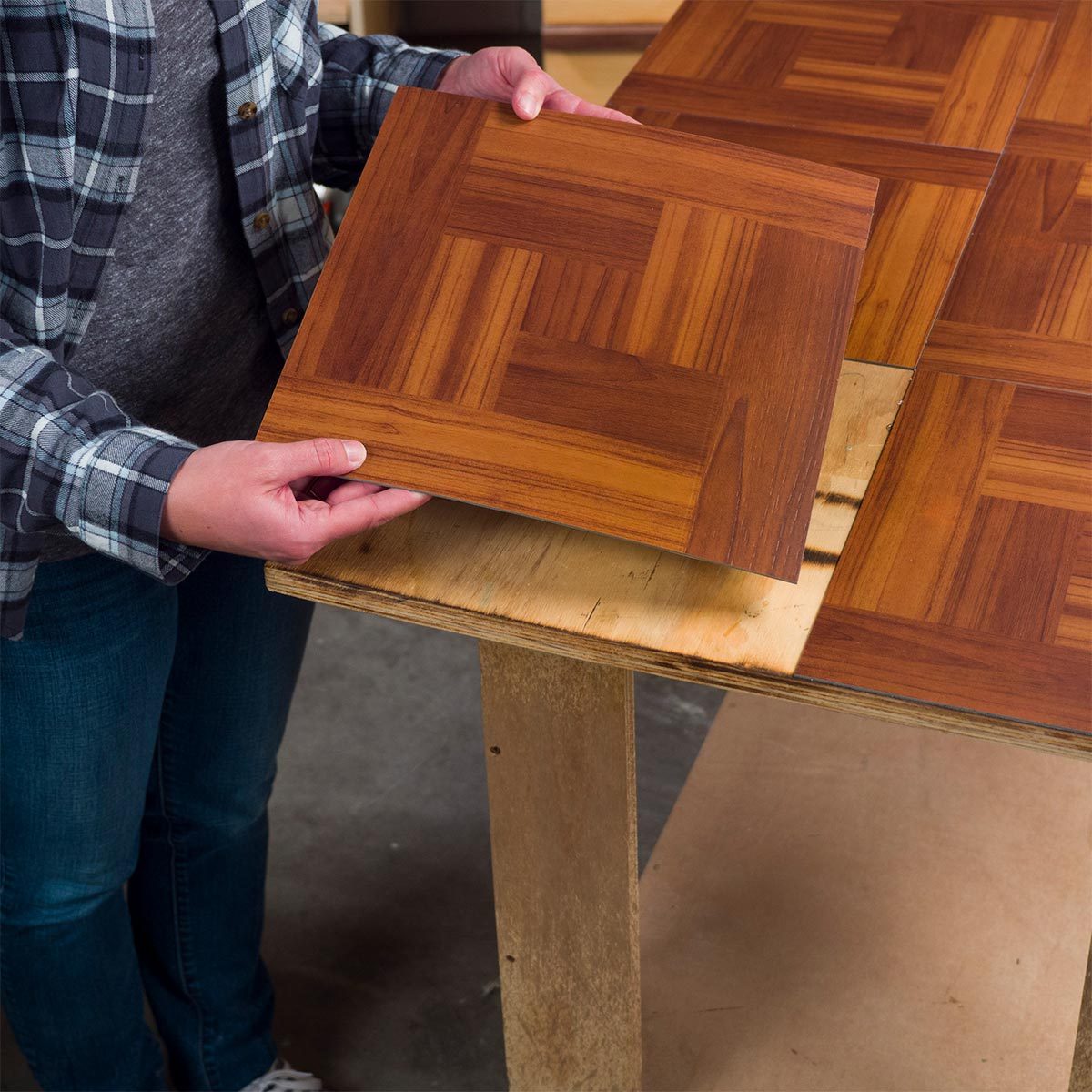Peel-and-Stick Vinyl Work Surface