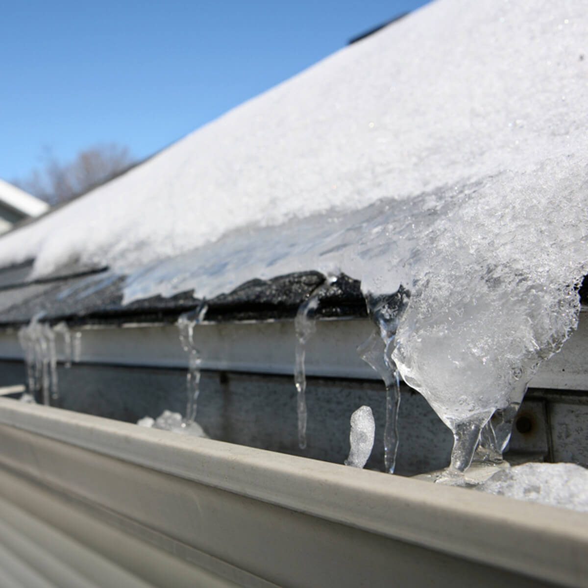ice dams winter gutters