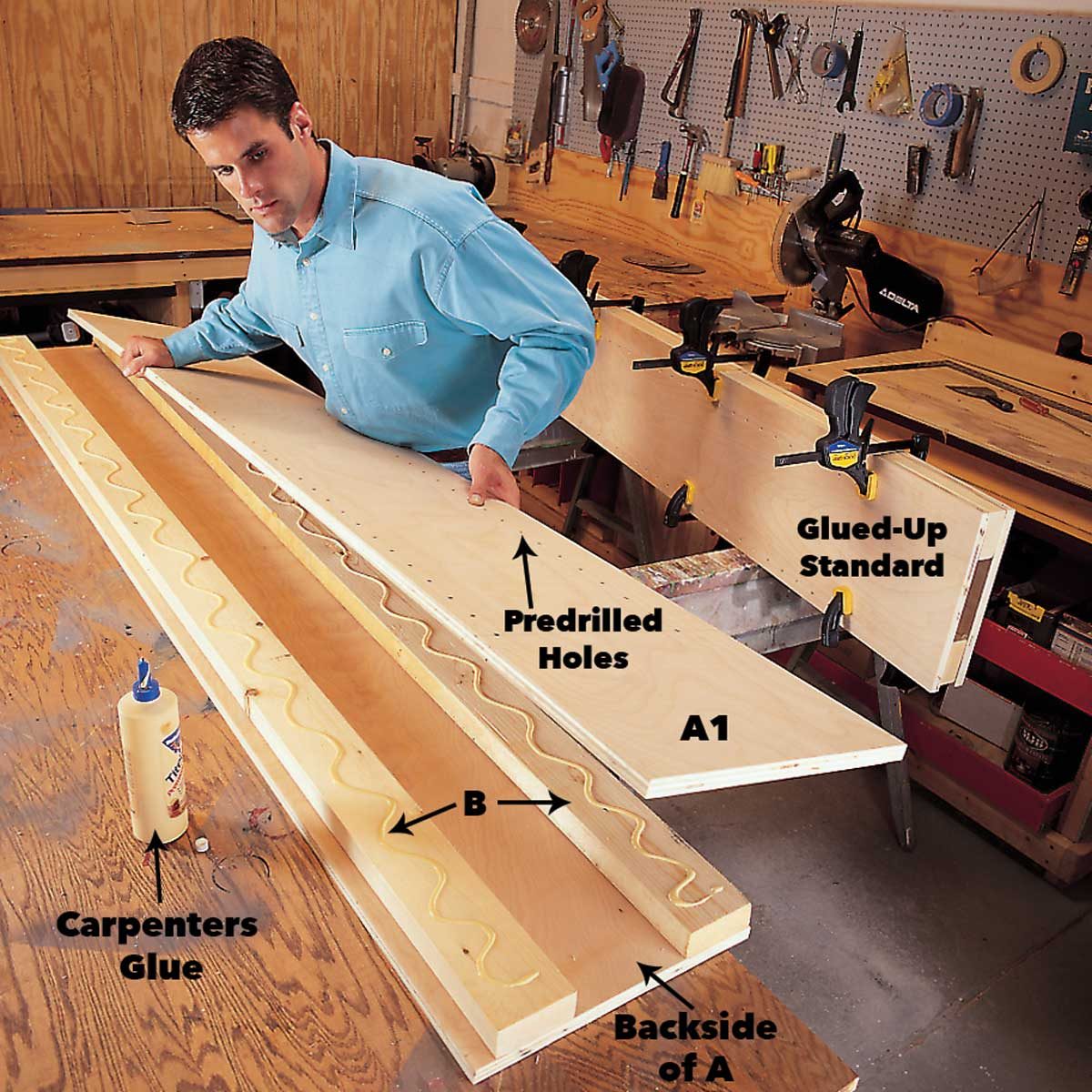 Sandwich gluing the standards 