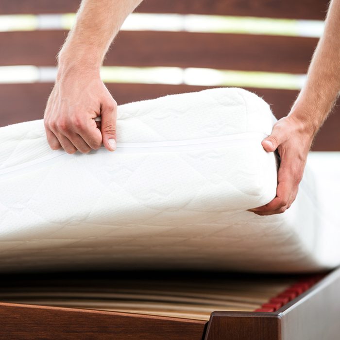 used mattress at garage sale