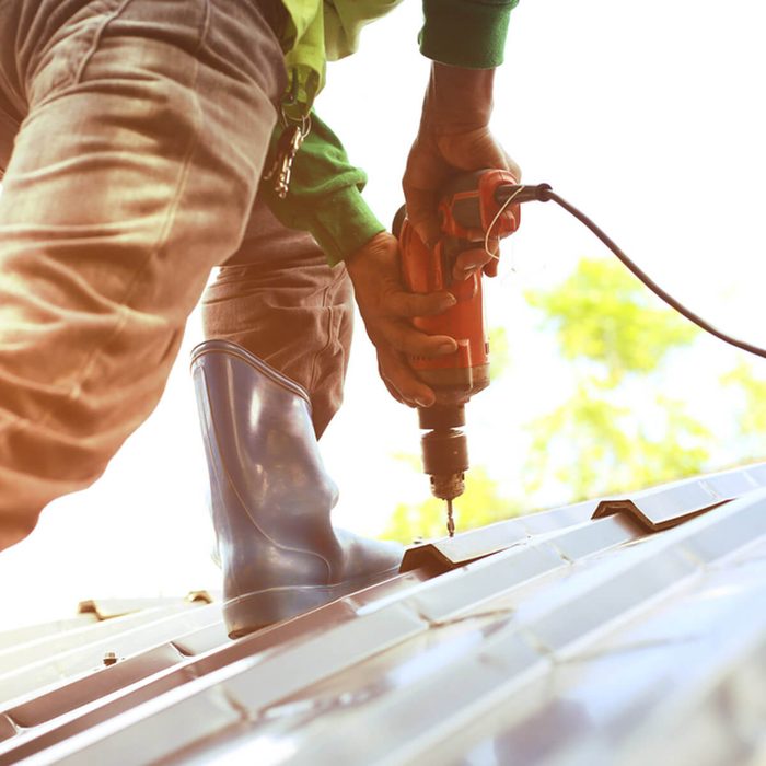 Man Installing Roof