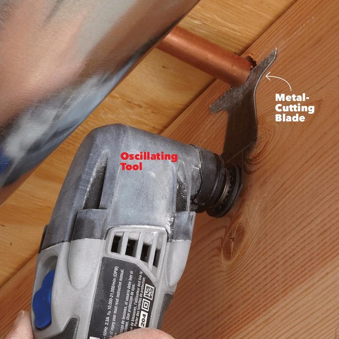 cut metal with oscillating tool