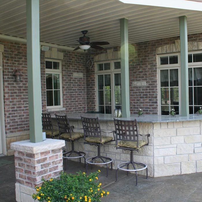 Indoor Outdoor patio bar
