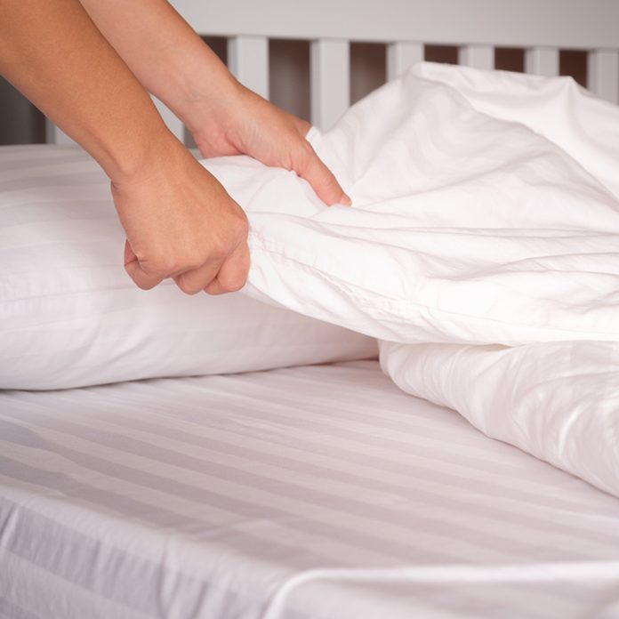 making bed