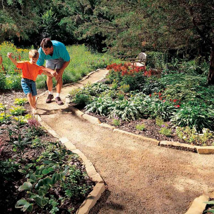 gravel path after