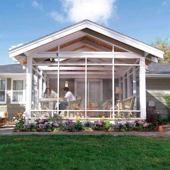 screen porch after