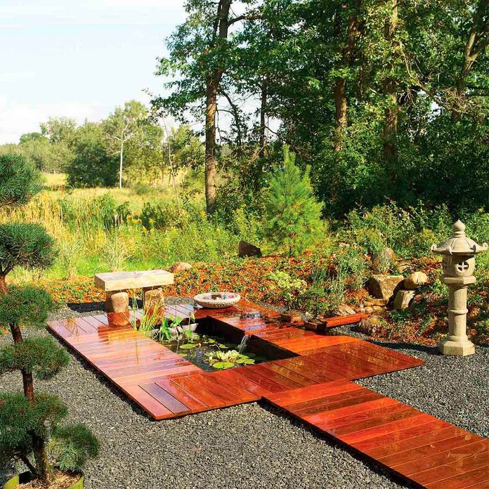 deck pond after