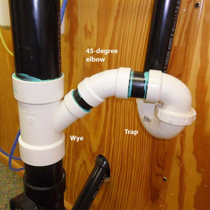 bad trap connection to vertical drain