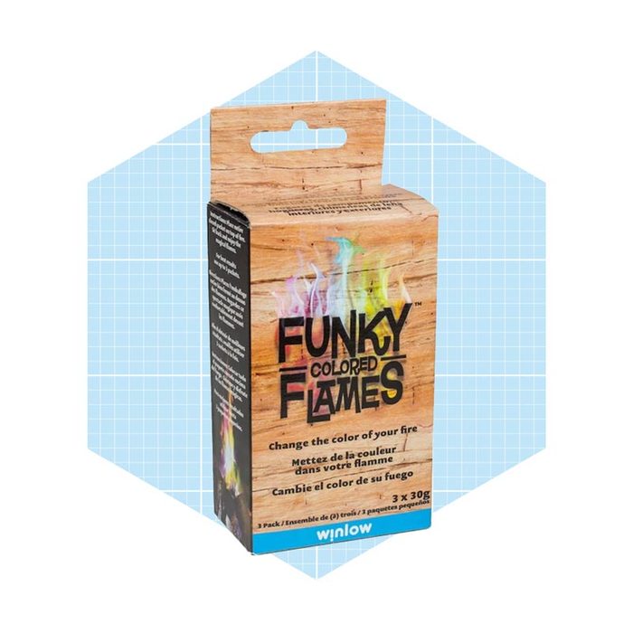A colorful box labeled 