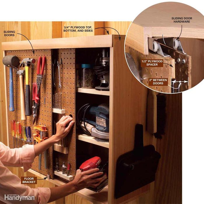 pegboard storage