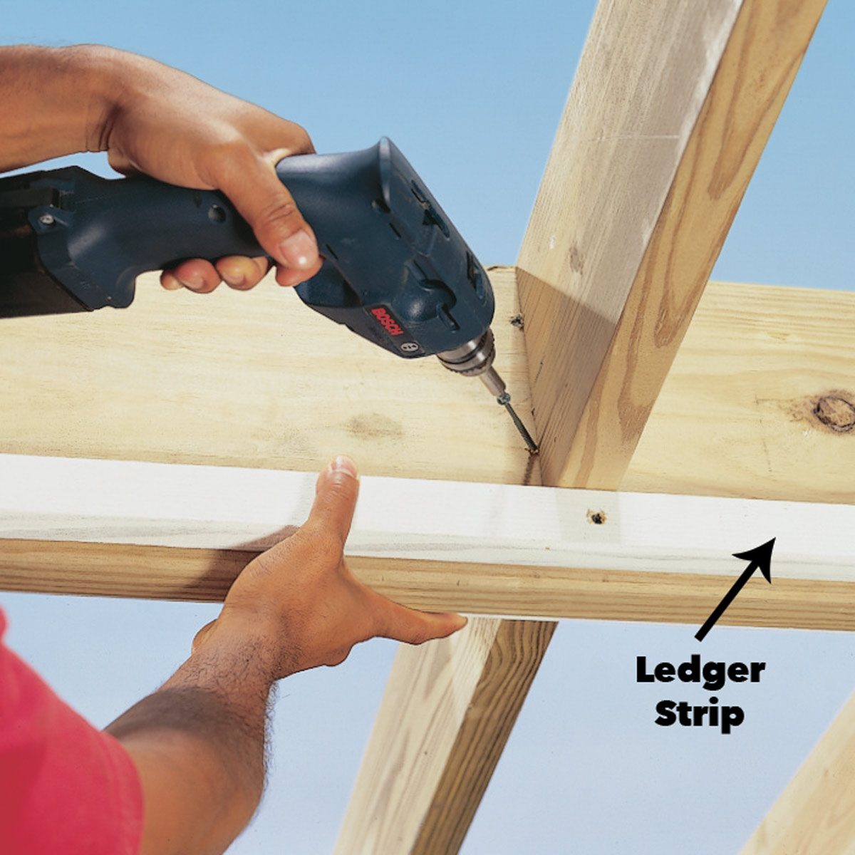 fasten rafters pergola 