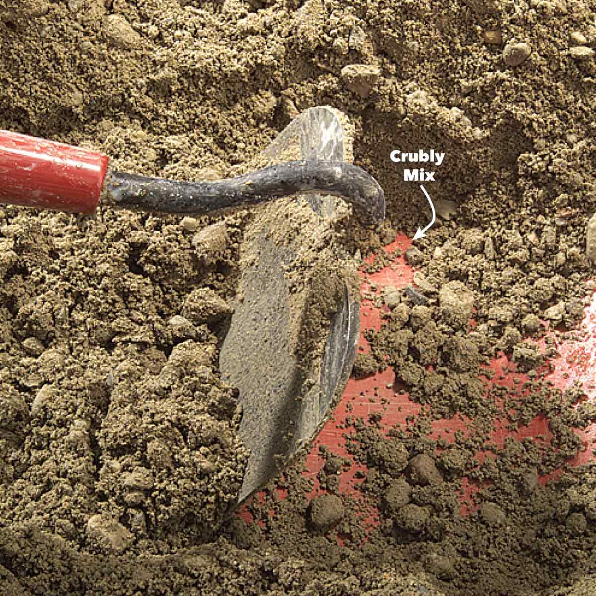 too dry concrete 