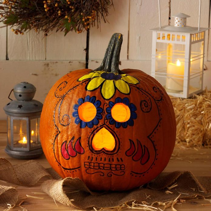 day of the dead pumpkin carving halloween