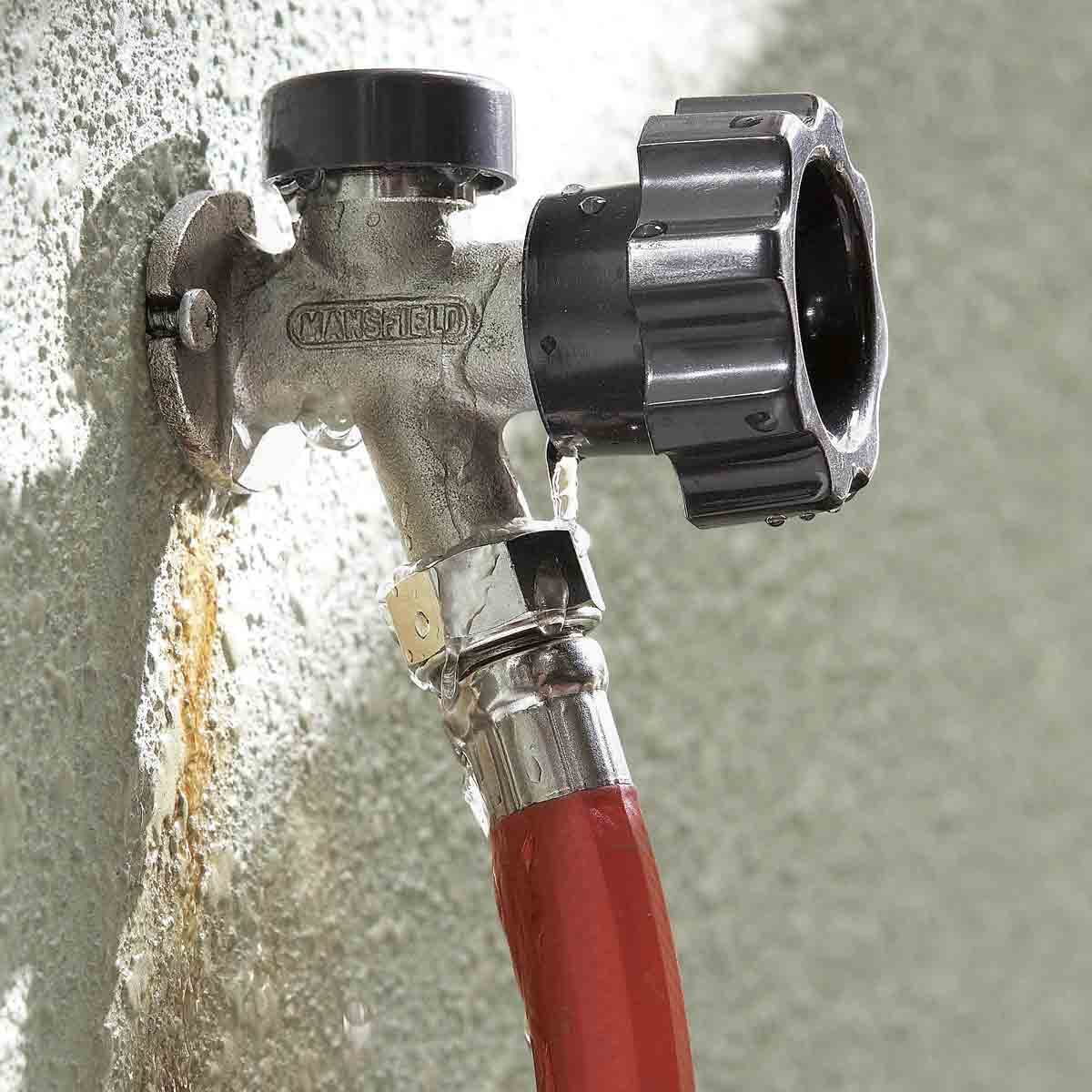 how to fix leaky outdoor faucet