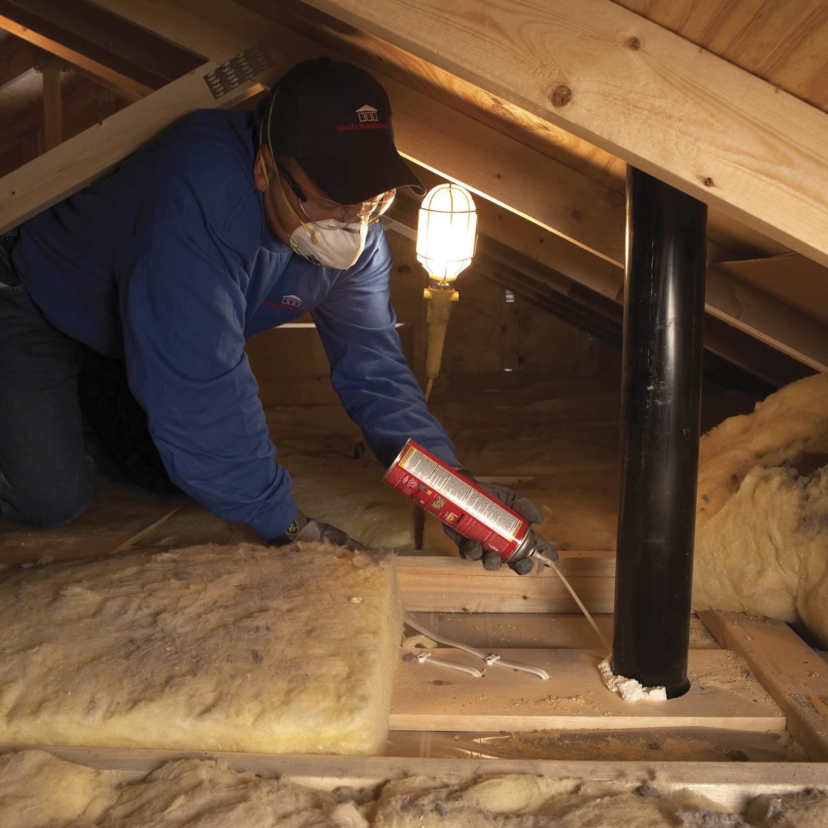 Blown in insulation: Seal air leaks