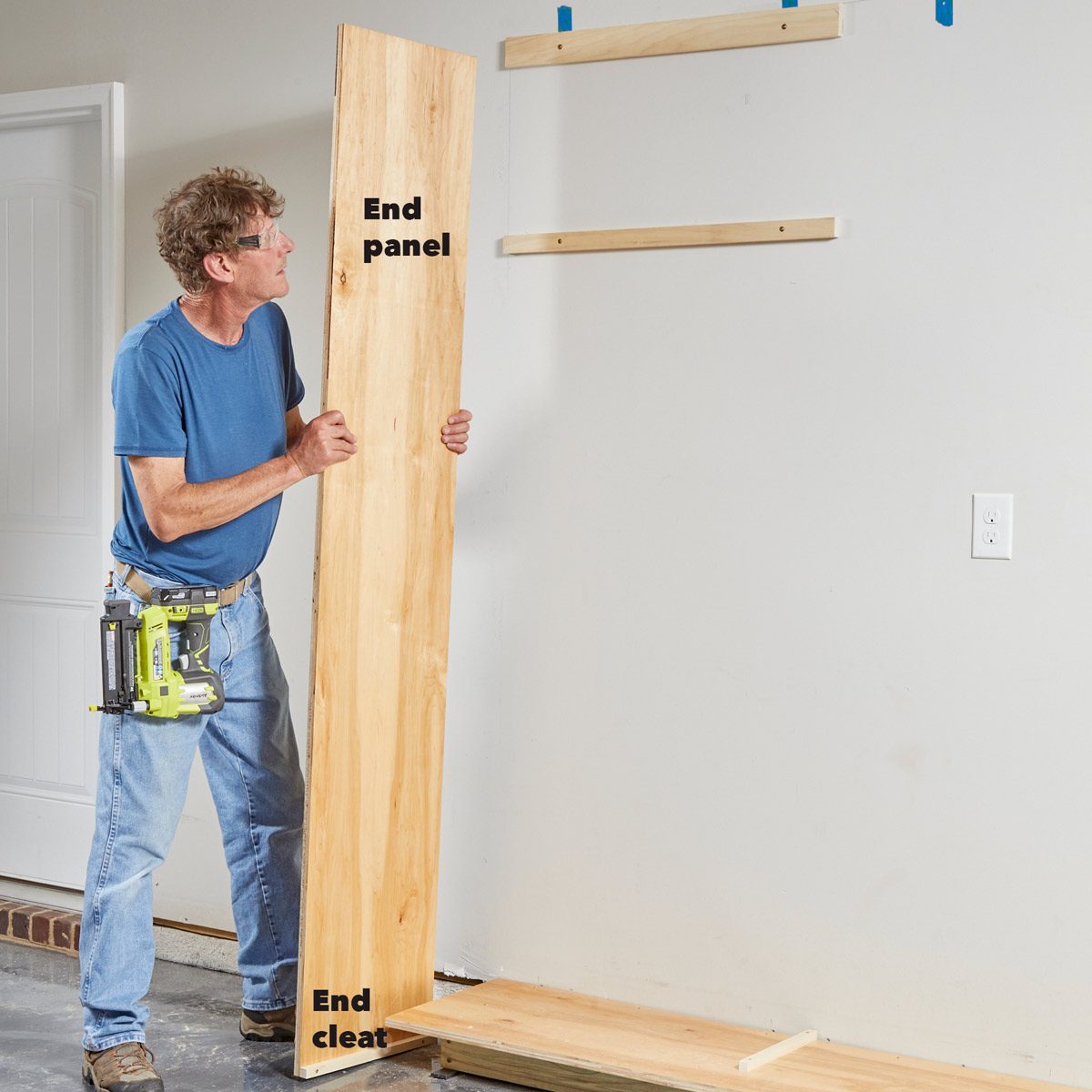 install cabinet end panel 