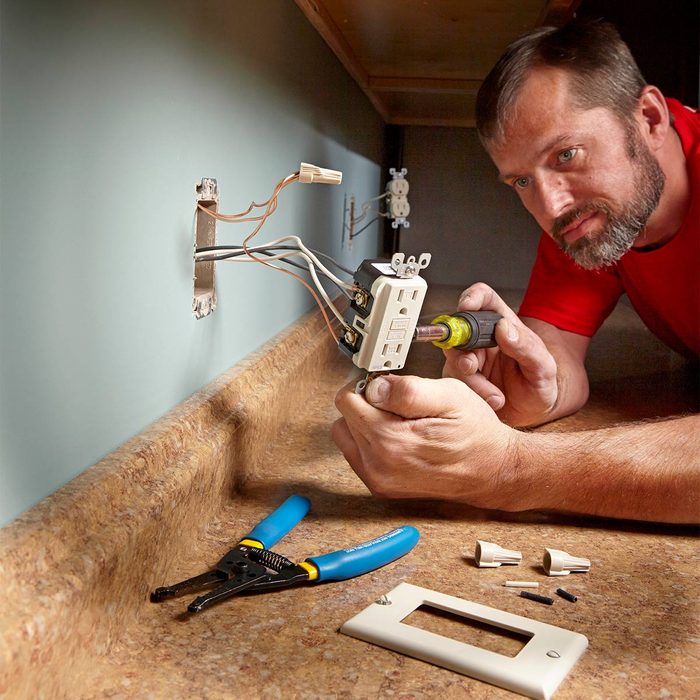 Installing an outlet near a countertop | Construction Pro Tips