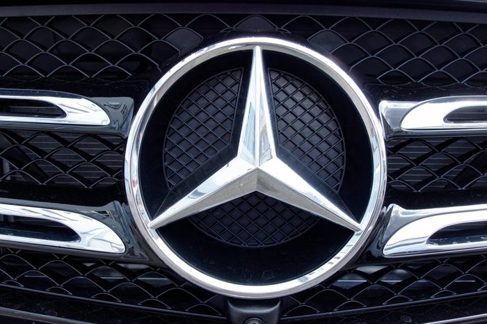 Trier, Germany - August 23, 2018: Mercedes-Benz is a global automobile marque and a division of the German company Daimler AG. The brand is known for luxury vehicles, buses, coaches, and lorries.
