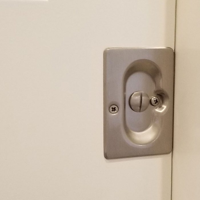 A close-up look at pocket door privacy hardware | Construction Pro Tips