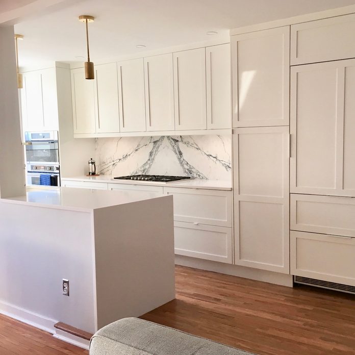ikea kitchen with custom doors