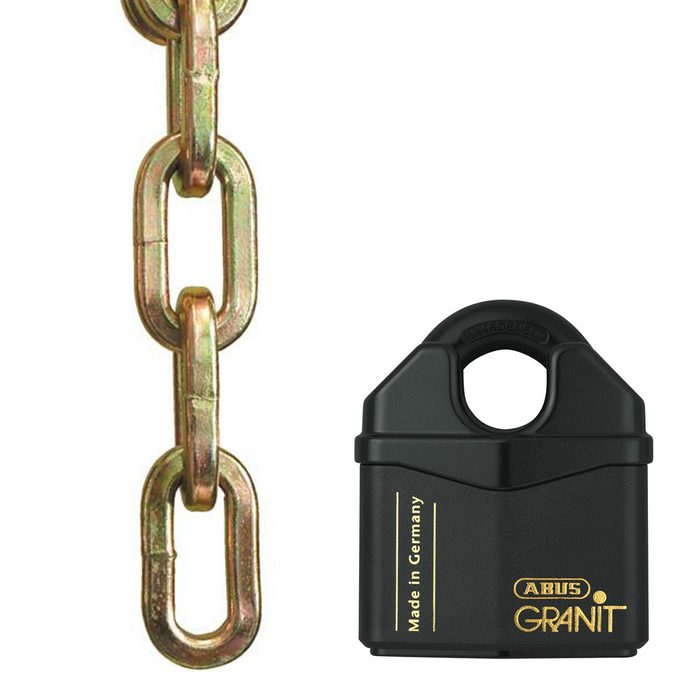 lock and hardened chain