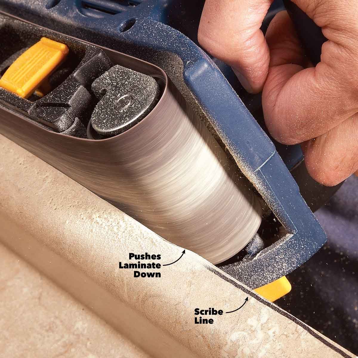belt sander perfect for scribing