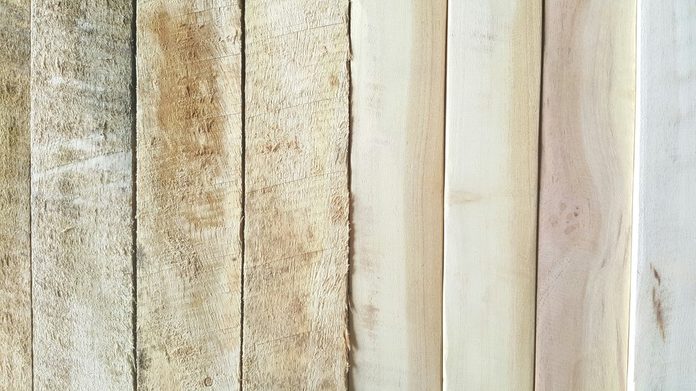 Wooden pallet (Before & After scrub)