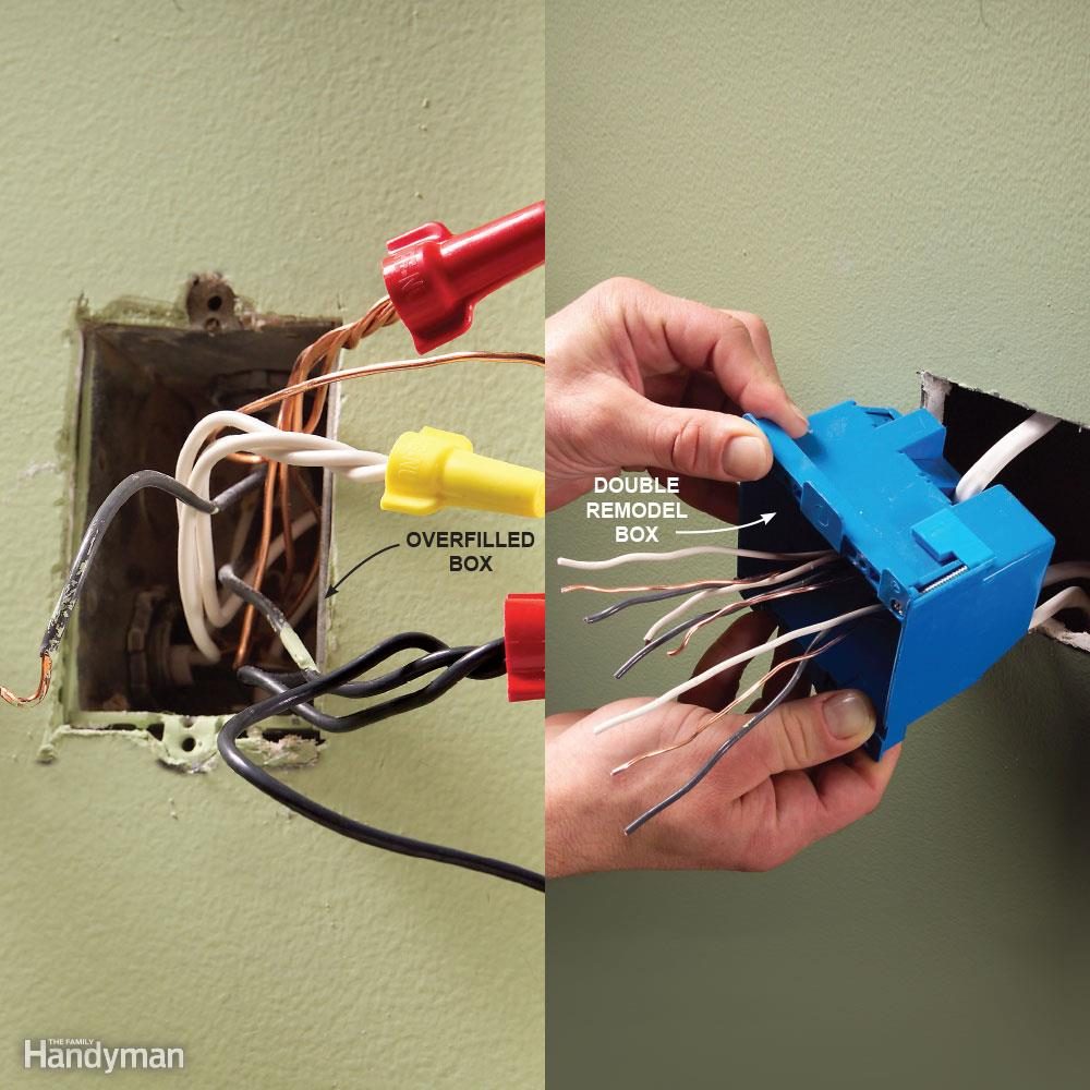 overfilled electrical boxes