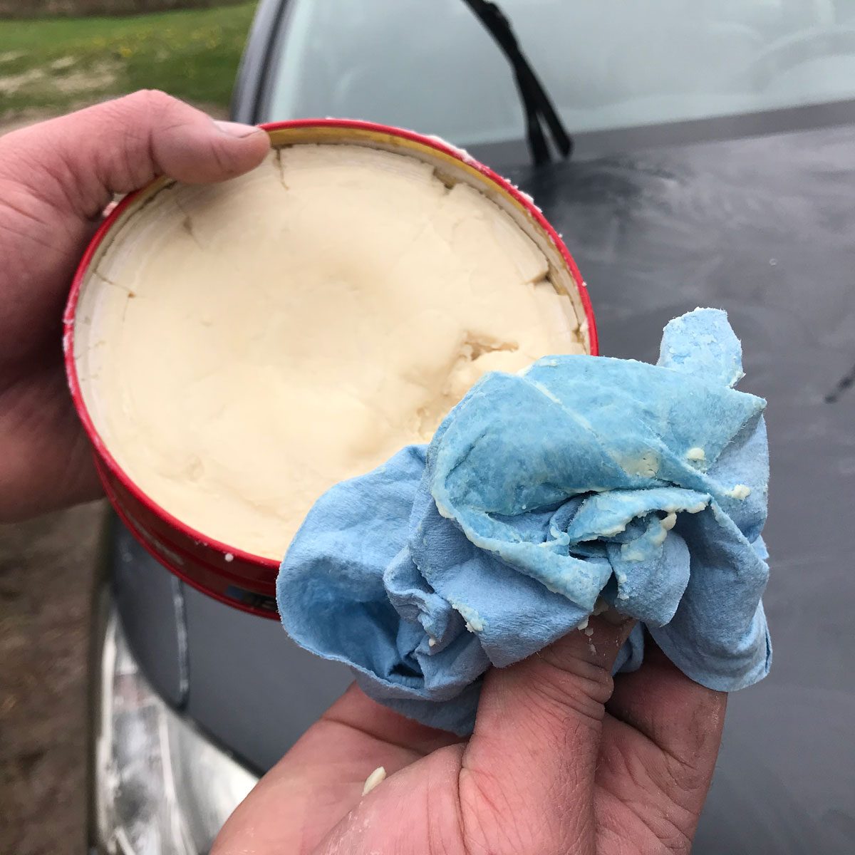 Can of wax