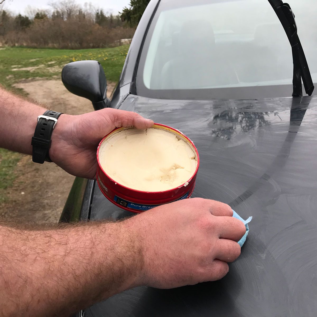 Adding wax