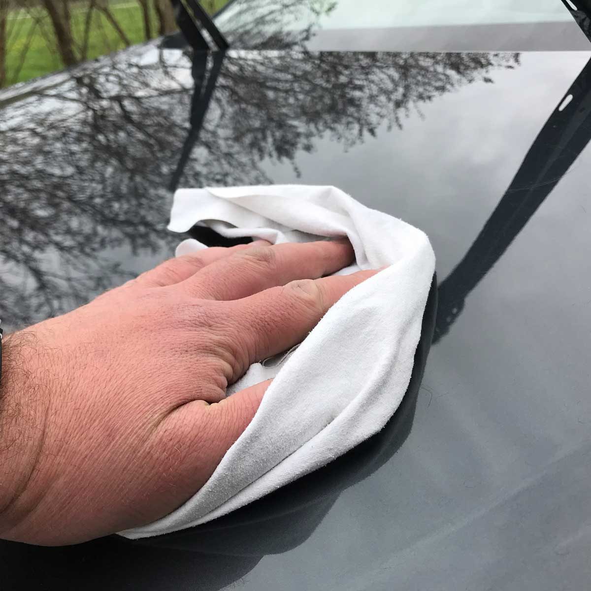 Wiping a car