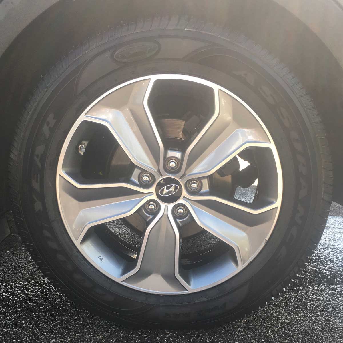 Cleaning tires