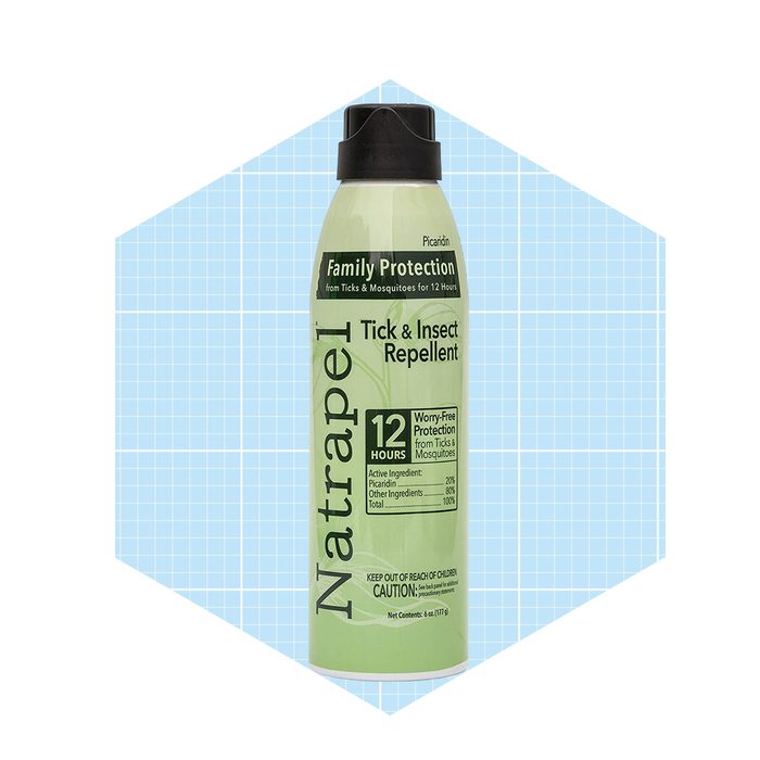 A green spray bottle labeled 