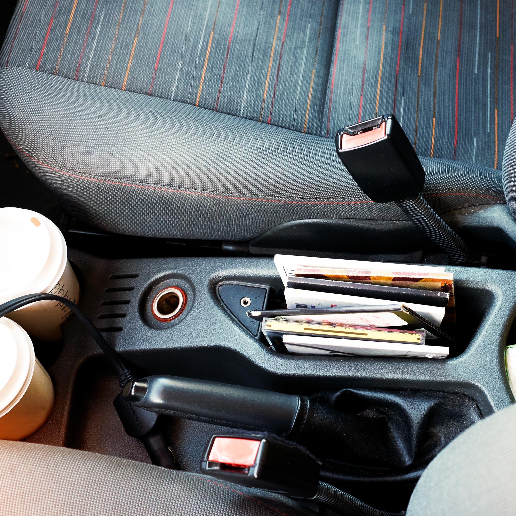 Messy Car Interior