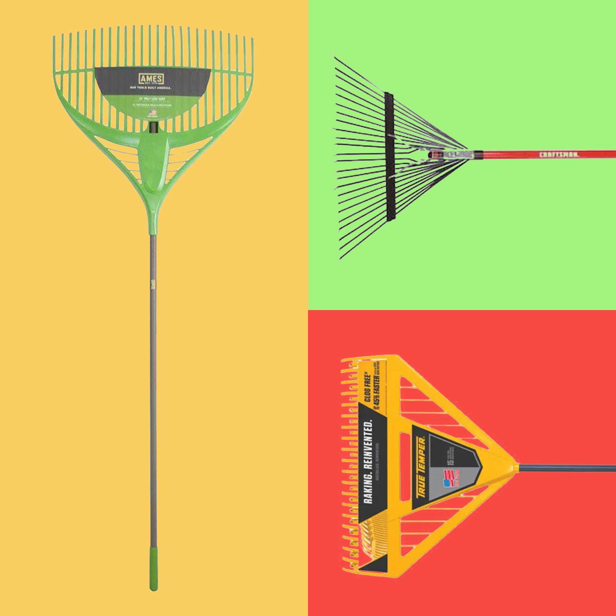 Collage Of Leaf Rakes