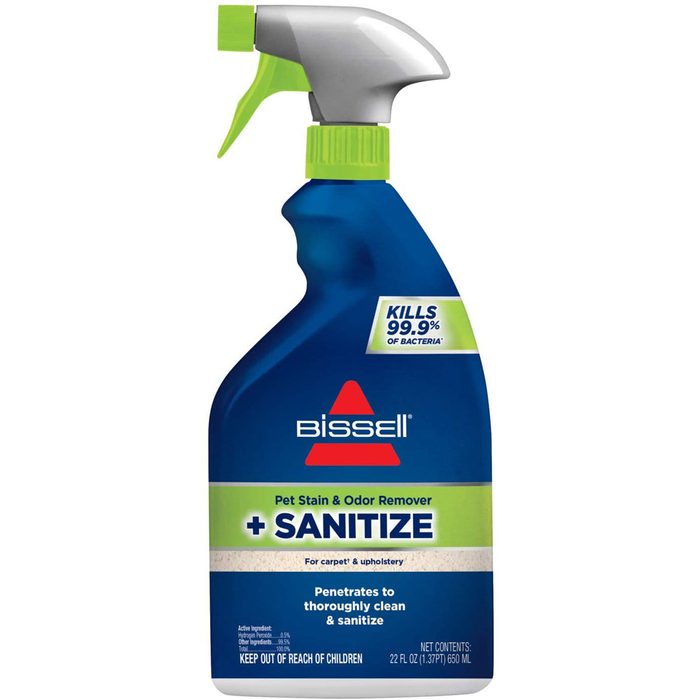 A spray bottle labeled 